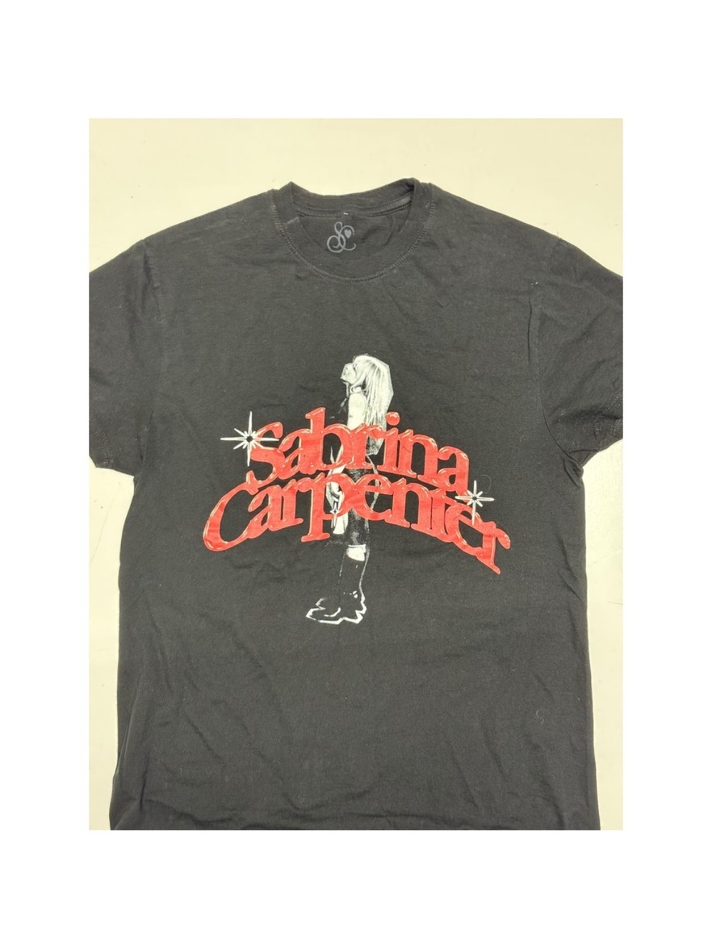 Sabrina Carpenter Black Graphic T-Shirt